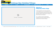 Tablet Screenshot of aldingabayholiday.com.au